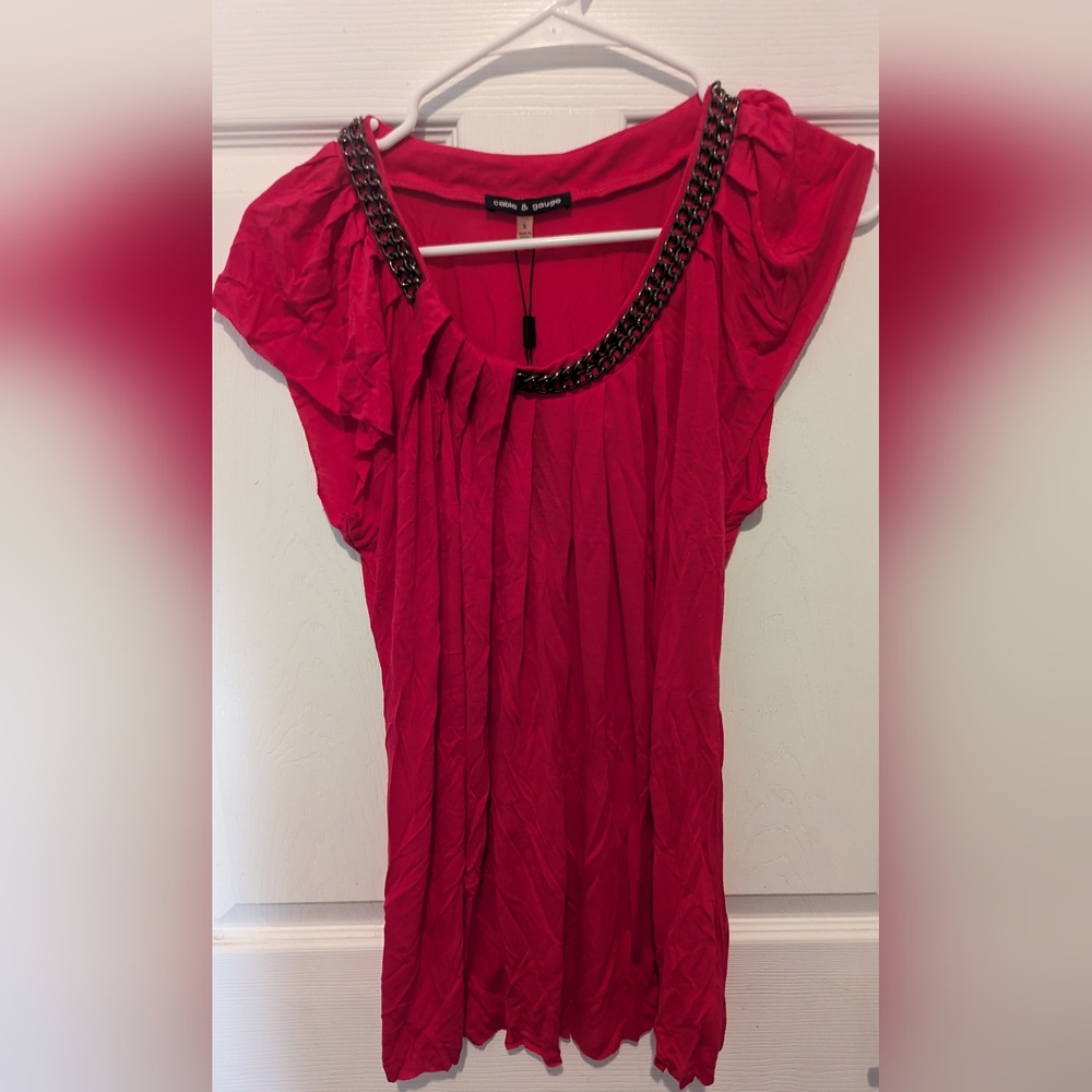 Cancel & Gauge Pink Blouse